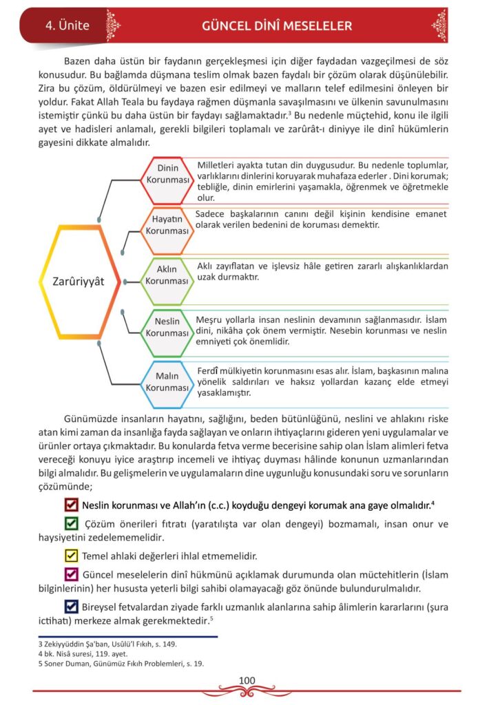 12. sınıf din kültürü ve ahlak bilgisi ders kitabı sayfa 100 cevabı meb yayınları 