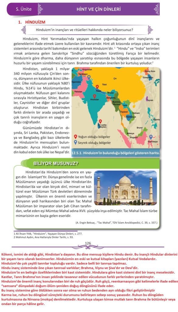  12. sınıf din kültürü ve ahlak bilgisi ders kitabı sayfa 126 cevabı meb yayınları 
