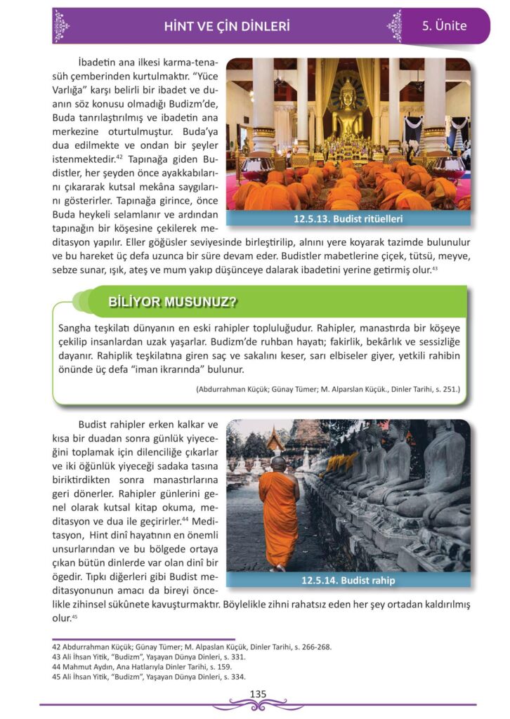 12. sınıf din kültürü ve ahlak bilgisi ders kitabı sayfa 135 cevabı meb yayınları 