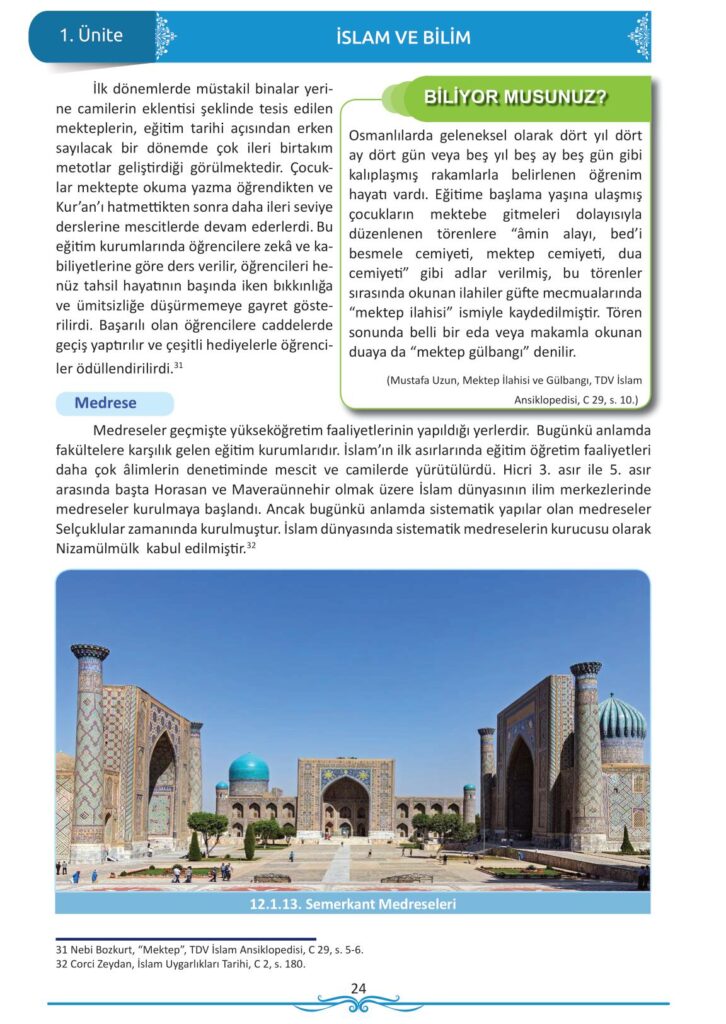 12. sınıf din kültürü ve ahlak bilgisi ders kitabı sayfa 24 cevabı meb yayınları 