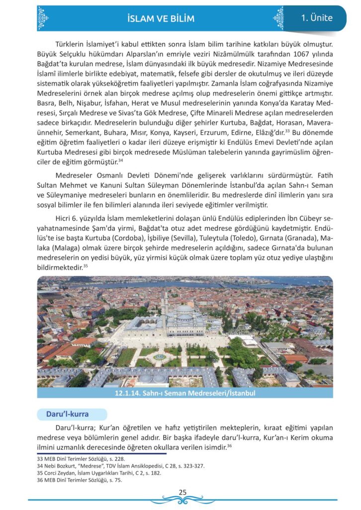 12. sınıf din kültürü ve ahlak bilgisi ders kitabı sayfa 25 cevabı meb yayınları 