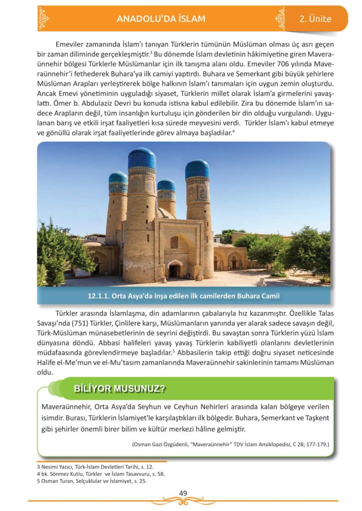 12. sınıf din kültürü ve ahlak bilgisi ders kitabı sayfa 49 cevabı meb yayınları 