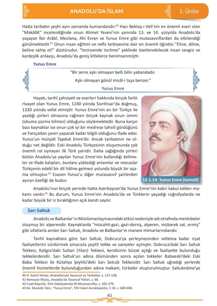 12. sınıf din kültürü ve ahlak bilgisi ders kitabı sayfa 61 cevabı meb yayınları 