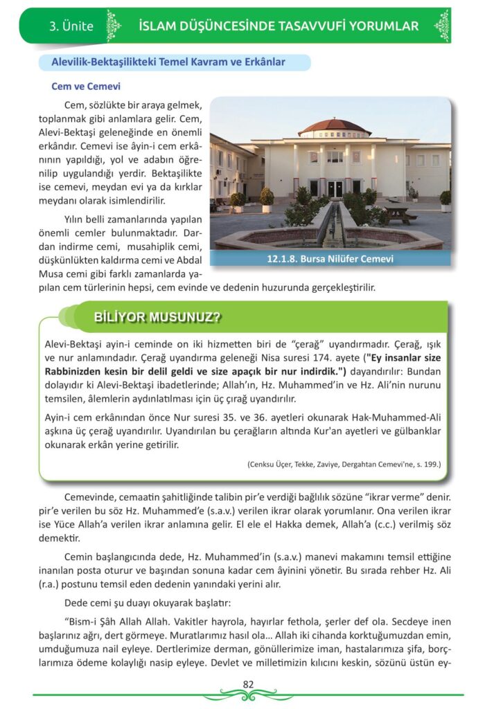 12. sınıf din kültürü ve ahlak bilgisi ders kitabı sayfa 82 cevabı meb yayınları 