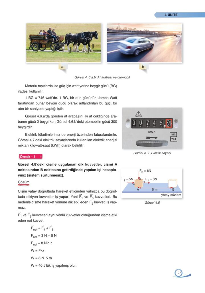 9. sınıf fizik ata yayıncılık sayfa 127 cevapları 