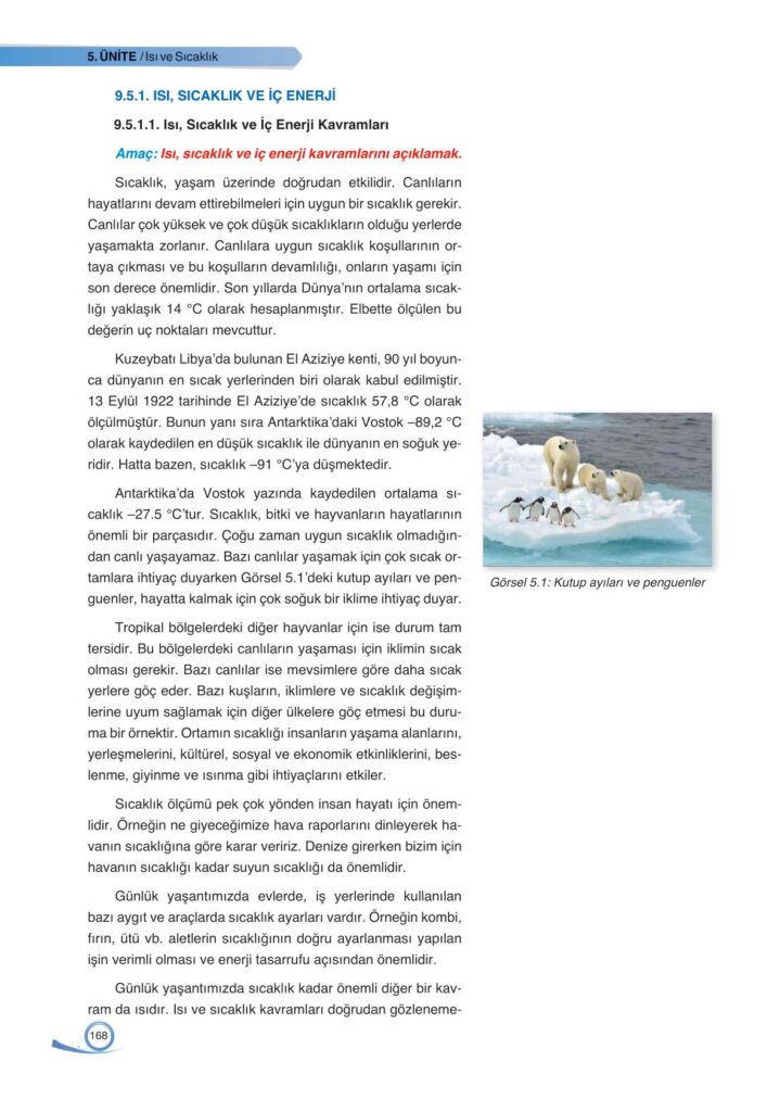 9. sınıf fizik ders kitabı sayfa 168 cevabı ata yayınları