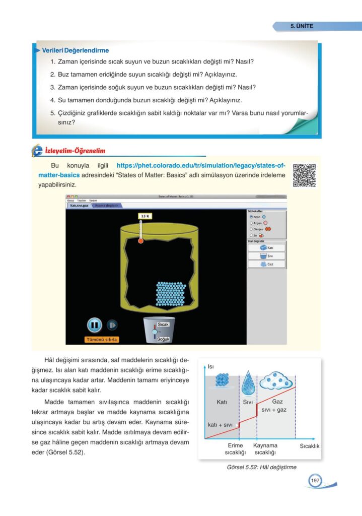 9. sınıf fizik ders kitabı sayfa 197 cevabı ata yayınları
