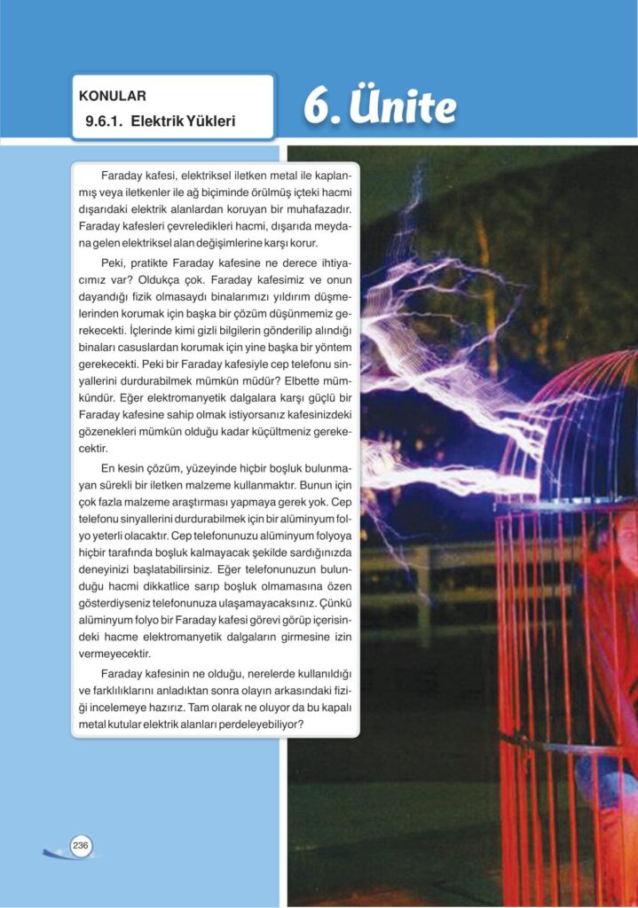 9. sınıf fizik ders kitabı sayfa 236 cevabı ata yayınları