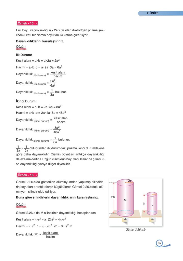  9. sınıf fizik ders kitabı sayfa 55 cevabı ata yayınları 