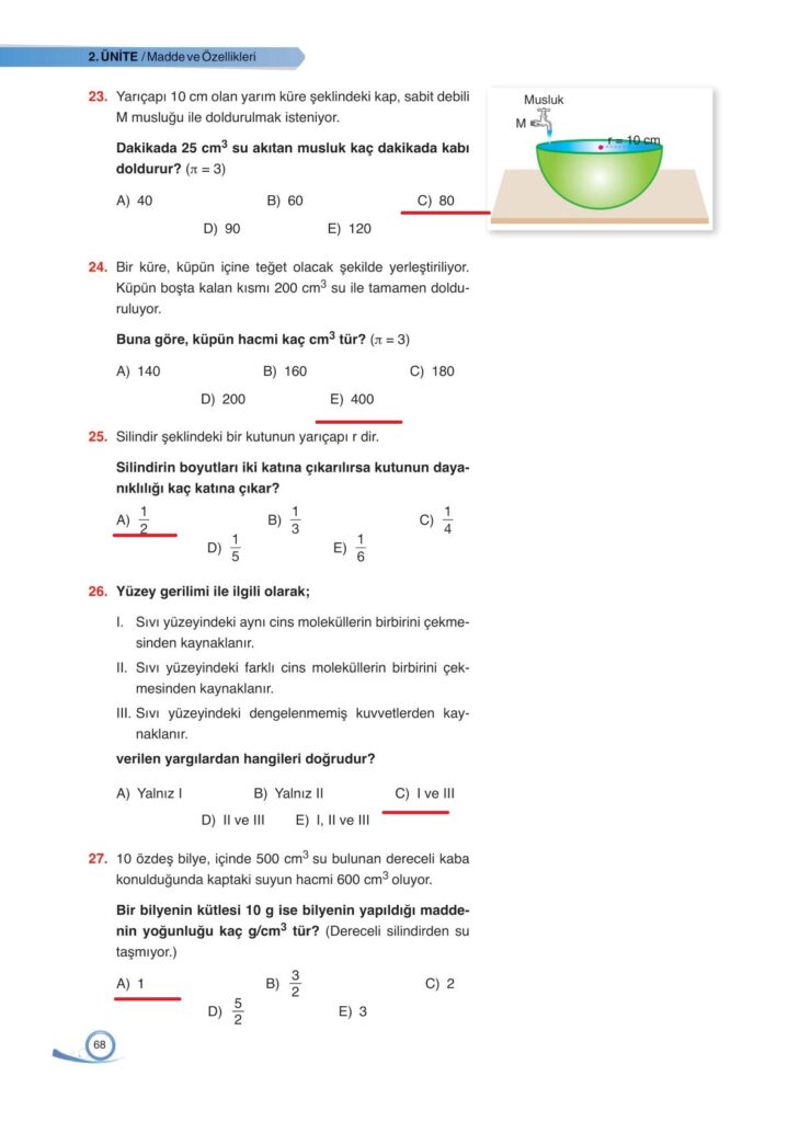  9. sınıf fizik ders kitabı sayfa 68 cevabı ata yayınları 