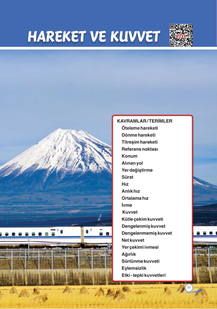 9. sınıf fizik ders kitabı sayfa 71 cevabı ata yayınları 