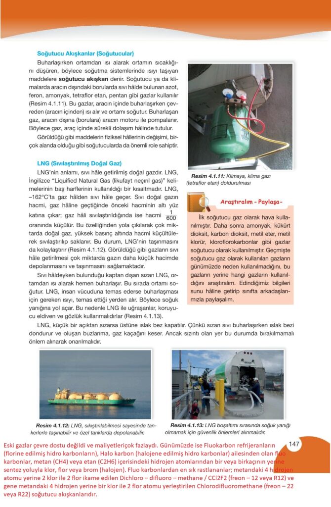 9. sınıf kimya ders kitabı sayfa 147 cevabı pasifik yayınları 