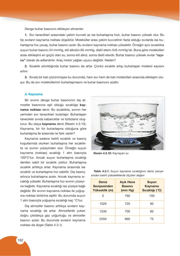 9. sınıf kimya ders kitabı sayfa 162 cevabı pasifik yayınları