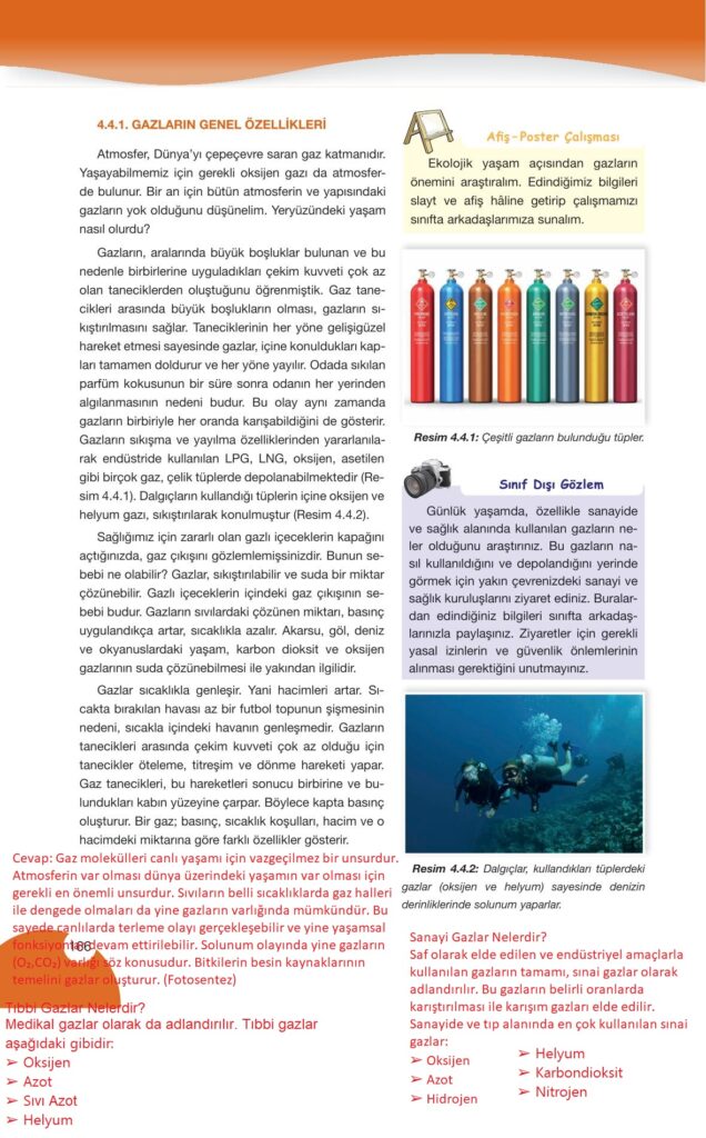 9. sınıf kimya ders kitabı sayfa 166 cevabı pasifik yayınları