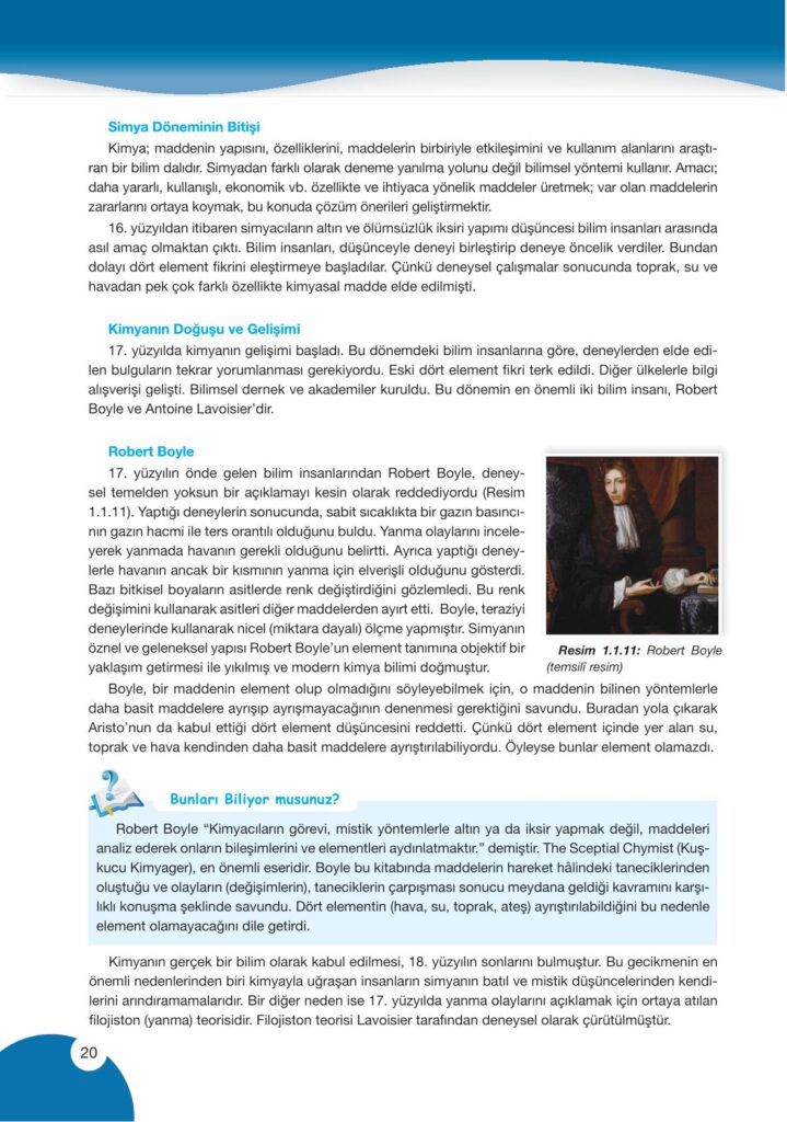   9. sınıf kimya ders kitabı sayfa 20 cevabı pasifik yayınları