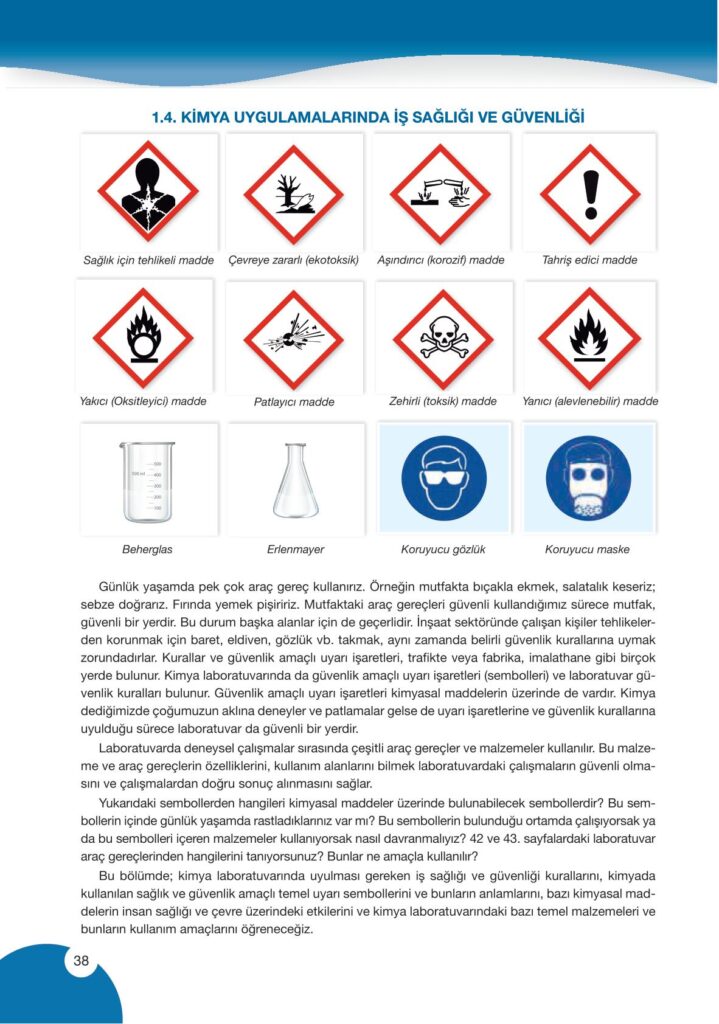9. sınıf kimya ders kitabı sayfa 38 cevabı pasifik yayınları