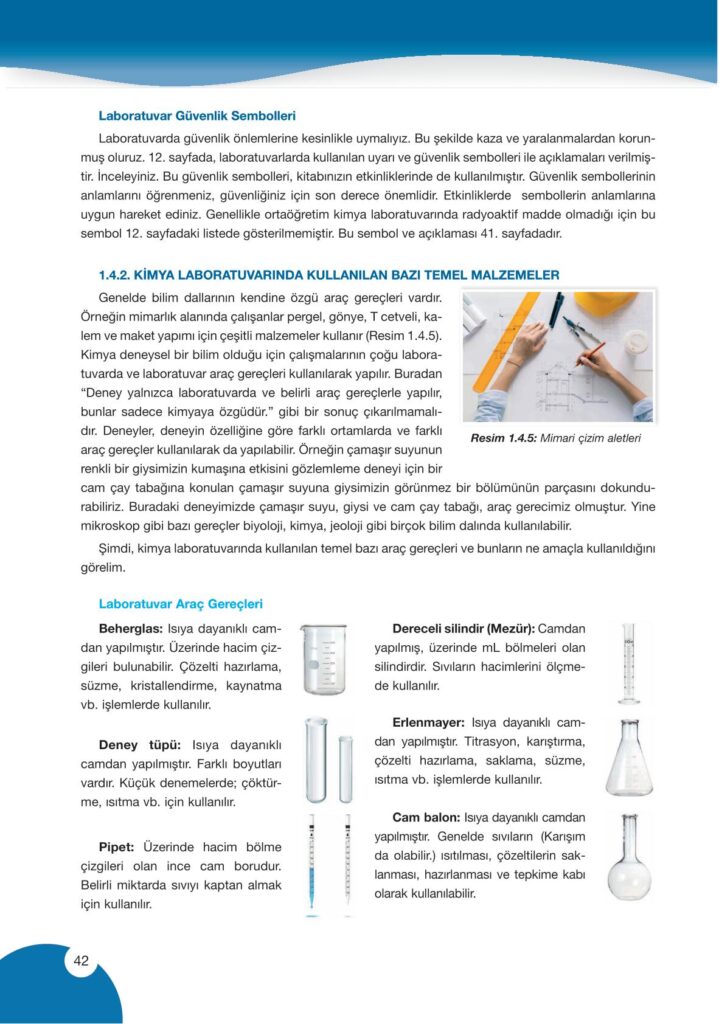 9. sınıf kimya ders kitabı sayfa 42 cevabı pasifik yayınları