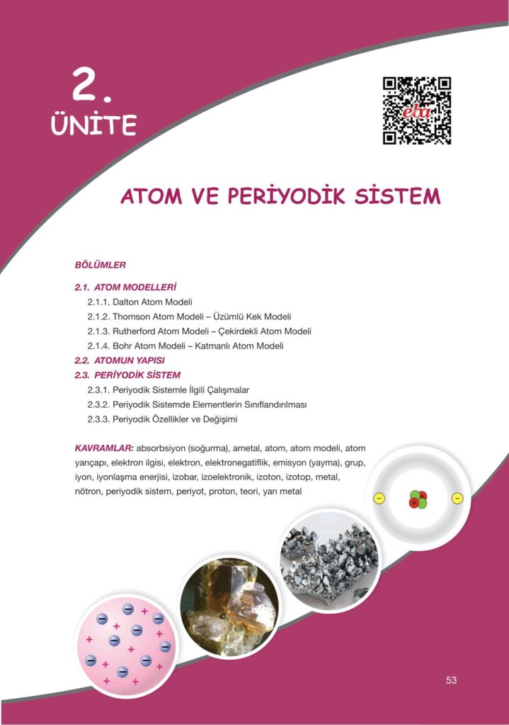 9. sınıf kimya ders kitabı sayfa 53 cevabı pasifik yayınları