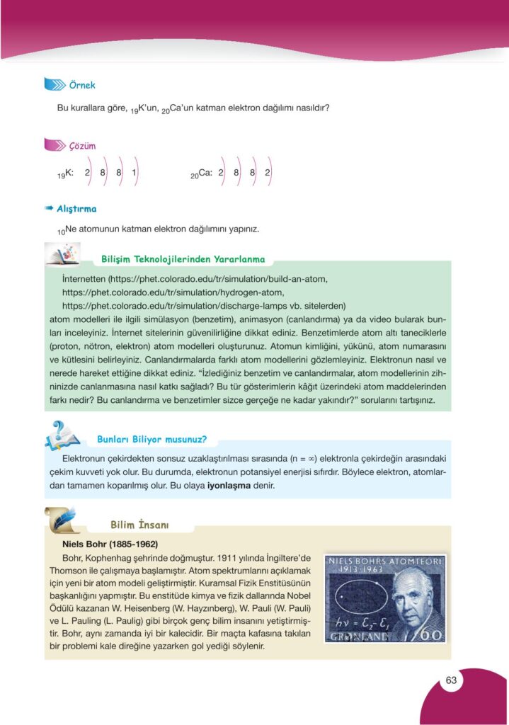  9. sınıf kimya ders kitabı sayfa 63 cevabı pasifik yayınları görmek