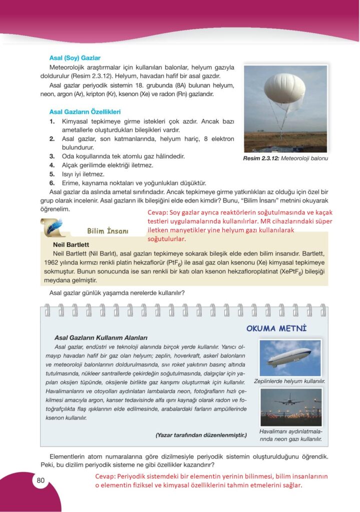sınıf kimya ders kitabı sayfa 80 cevabı pasifik yayınları