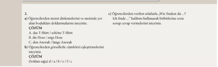 almanca a1.2 ders kitabı sayfa 33 cevabı meb yayınları 
