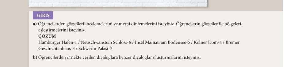Almanca a1.2 ders kitabı sayfa 41 cevabı meb yayınları