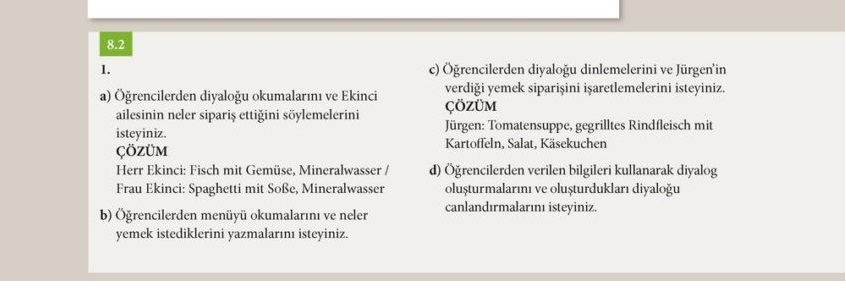 almanca a1.2 ders kitabı sayfa 85 cevabı meb yayınlar