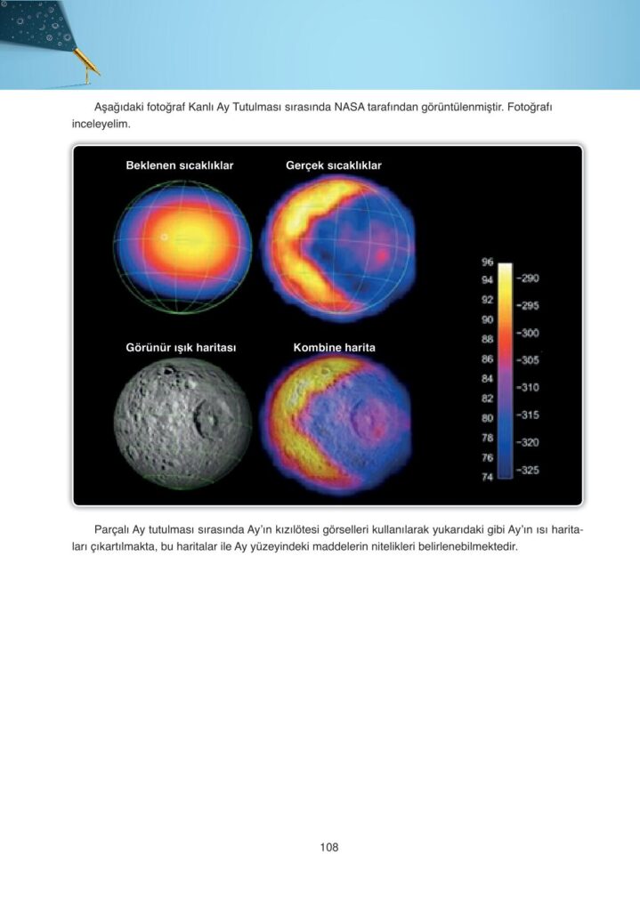 Astronomi ve uzay bilimleri ders kitabı sayfa 108 cevabı