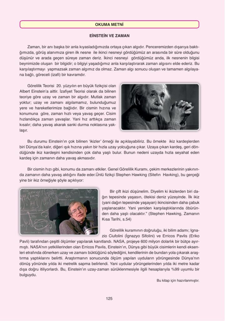 Astronomi ve uzay bilimleri ders kitabı sayfa 125 cevabı ata yayınları 