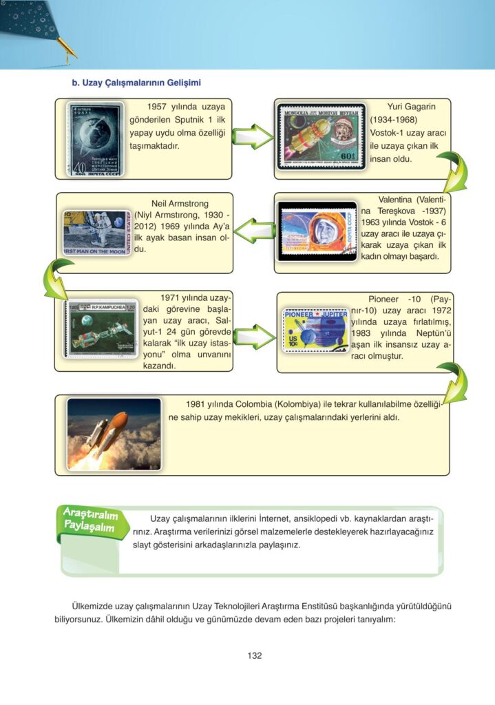 astronomi ve uzay bilimleri ders kitabı sayfa 132 cevabı ata yayınları