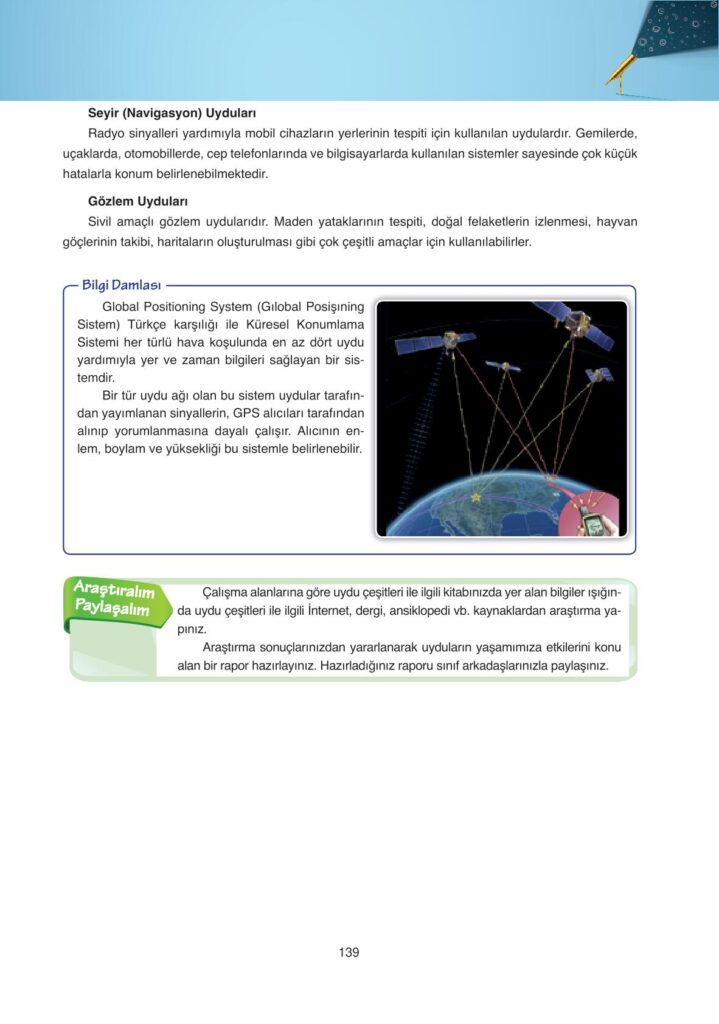 astronomi ve uzay bilimleri ders kitabı sayfa 139 cevabı ata yayınları