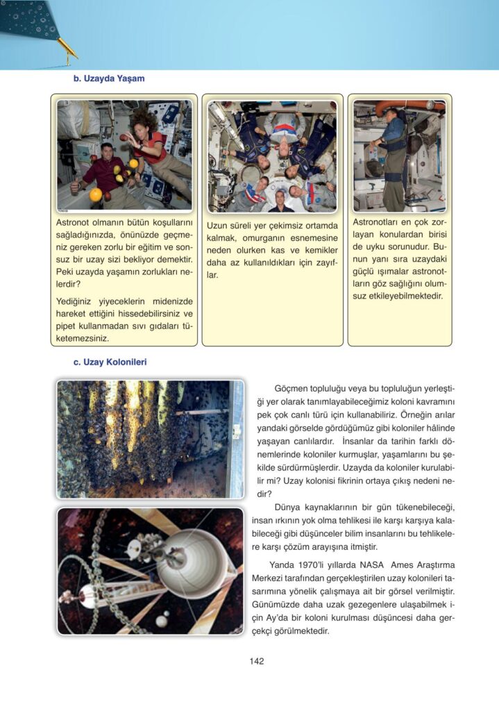Astronomi ve uzay bilimleri ders kitabı sayfa 142 cevabı ata yayınları