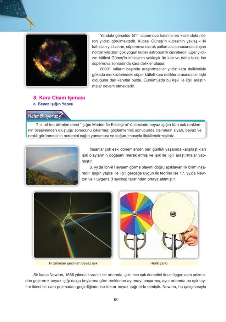 Astronomi ve uzay bilimleri ders kitabı sayfa 60 cevabı ata yayınları