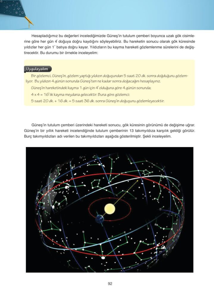Astronomi ve uzay bilimleri ders kitabı sayfa 92 cevabı ata yayınları 