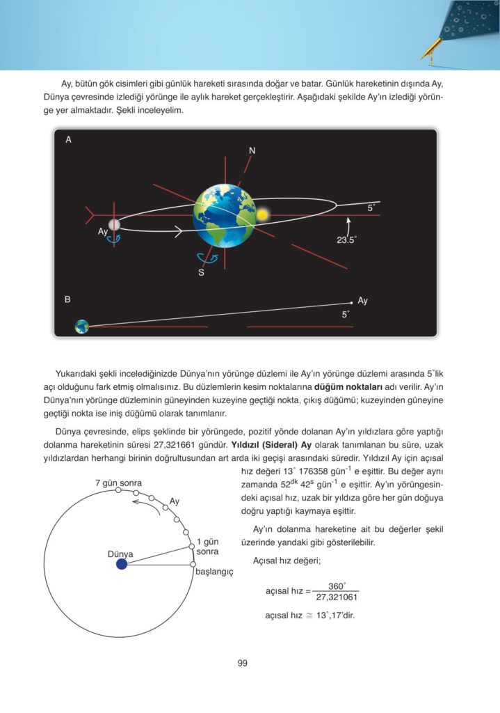 Astronomi ve uzay bilimleri ders kitabı sayfa 99 cevabı ata yayınları 
