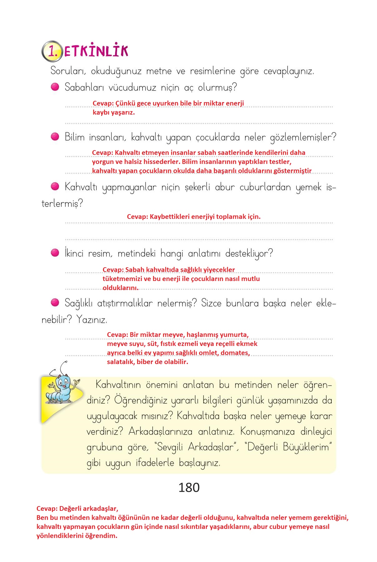 2. Sınıf Türkçe Ada Matbaacılık Yayıncılık Sayfa 180 Cevapları ...