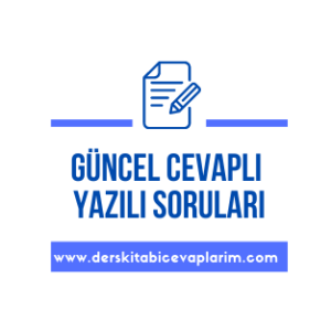 cevap anahtarlı yazılı soruları