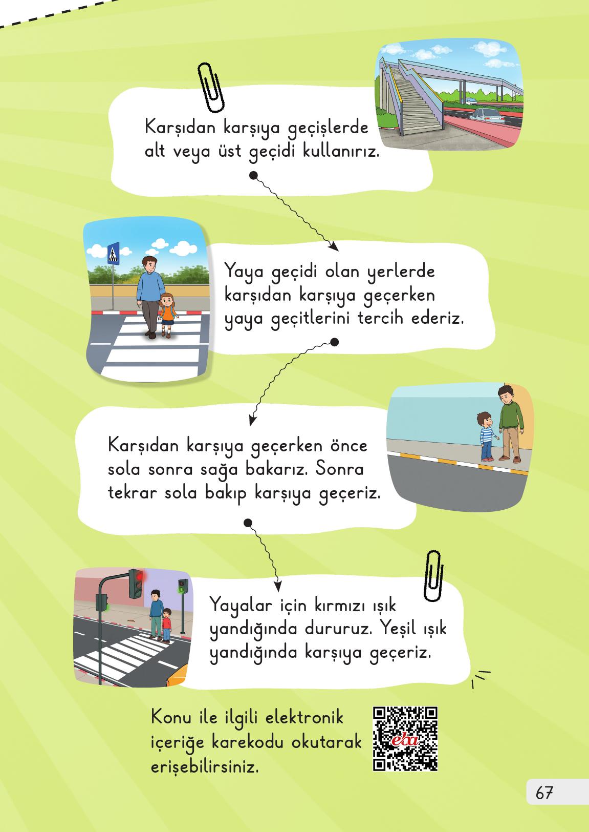 1. Sınıf Meb Yayınları Hayat Bilgisi 1. Kitap Ders Kitabı Sayfa 67 Cevapları