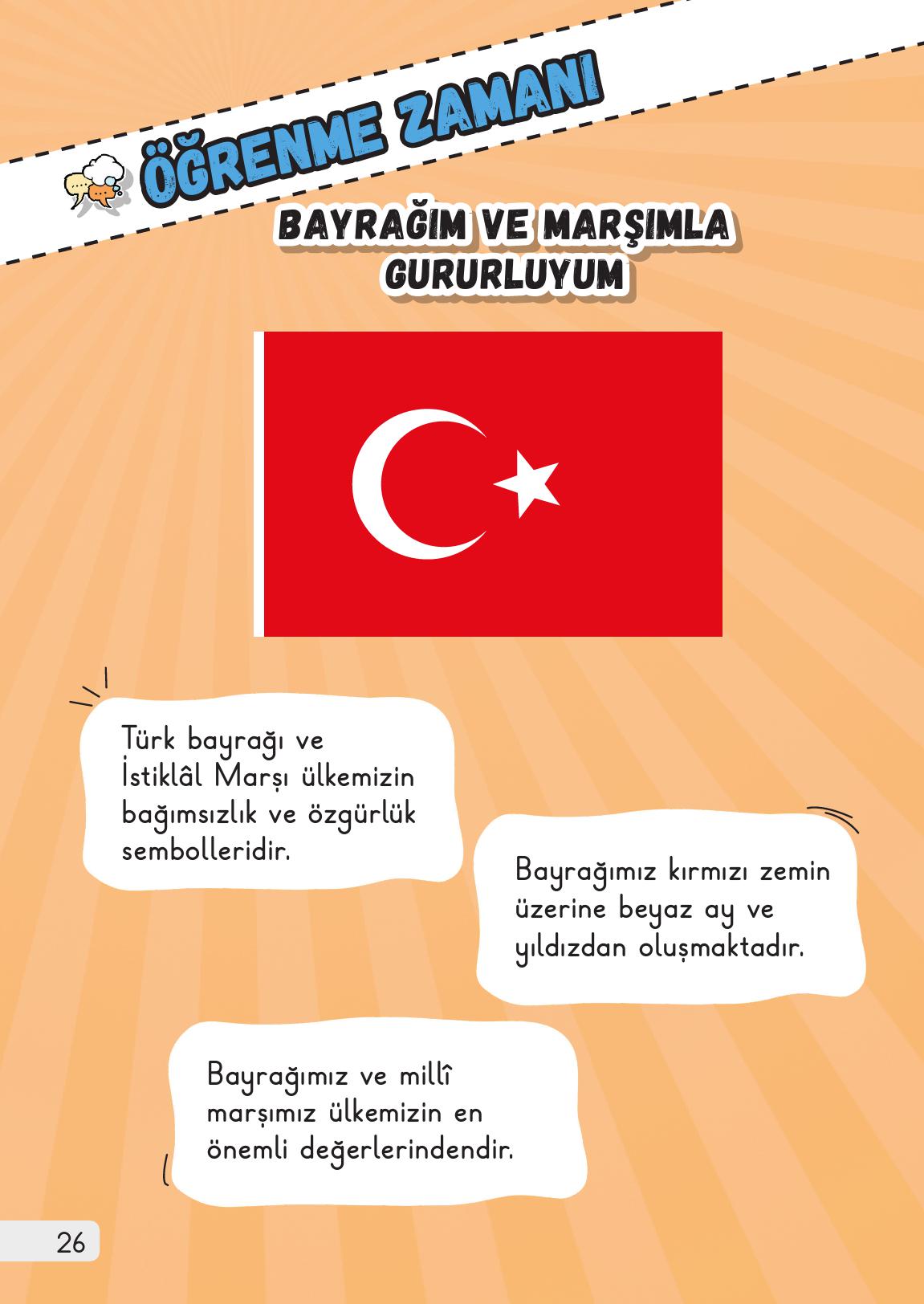 1. Sınıf Meb Yayınları Hayat Bilgisi 2. Kitap Ders Kitabı Sayfa 26 Cevapları
