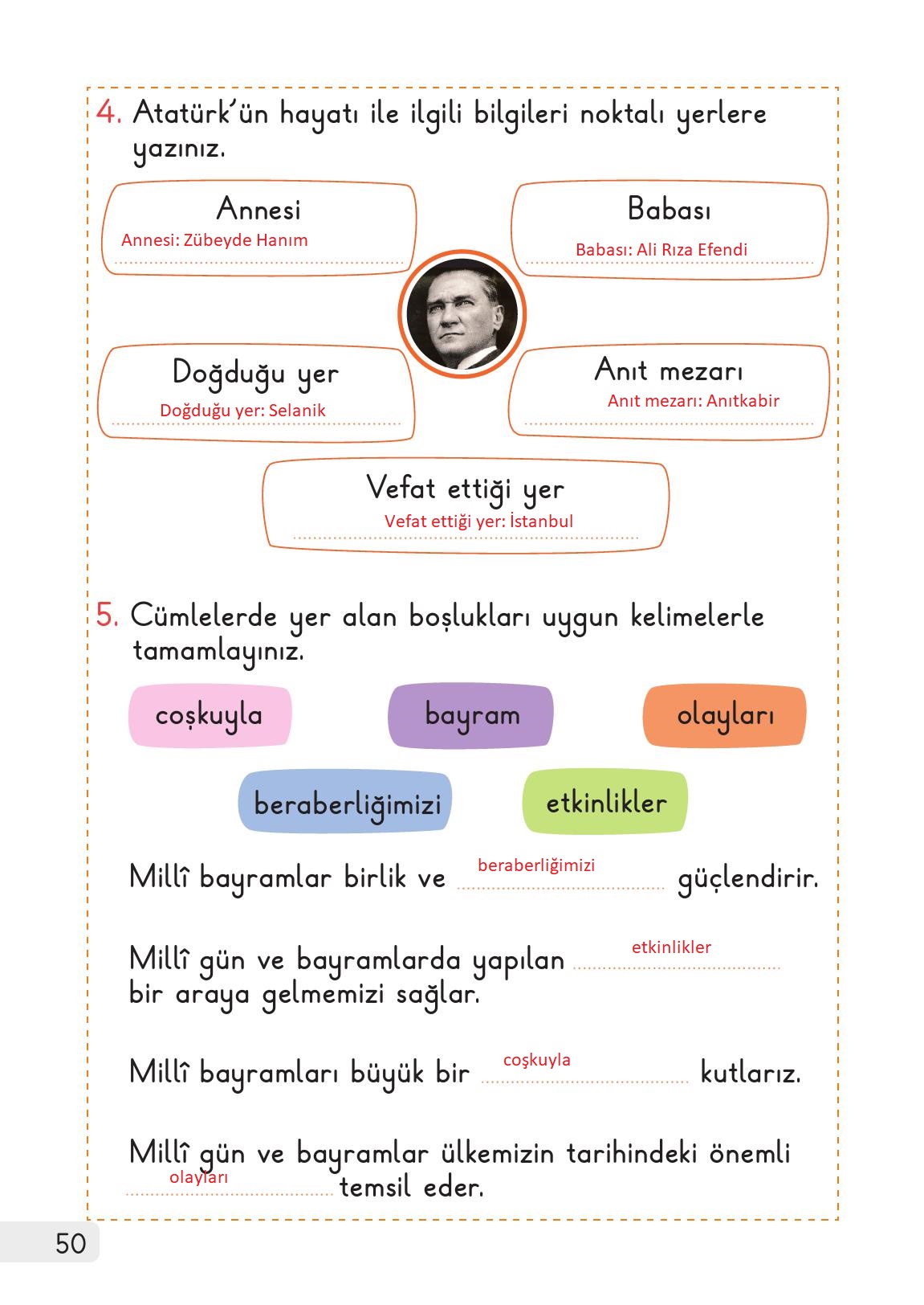 1. Sınıf Meb Yayınları Hayat Bilgisi 2. Kitap Ders Kitabı Sayfa 50 Cevapları 1. Sınıf Meb Yayınları Hayat Bilgisi 2. Kitap Ders Kitabı Sayfa 50 Cevapları