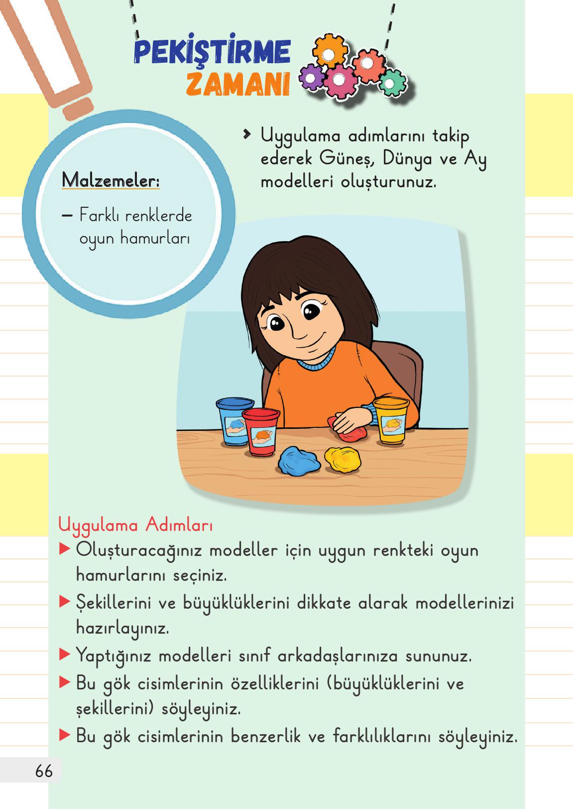 1. Sınıf Meb Yayınları Hayat Bilgisi 2. Kitap Ders Kitabı Sayfa 66 Cevapları