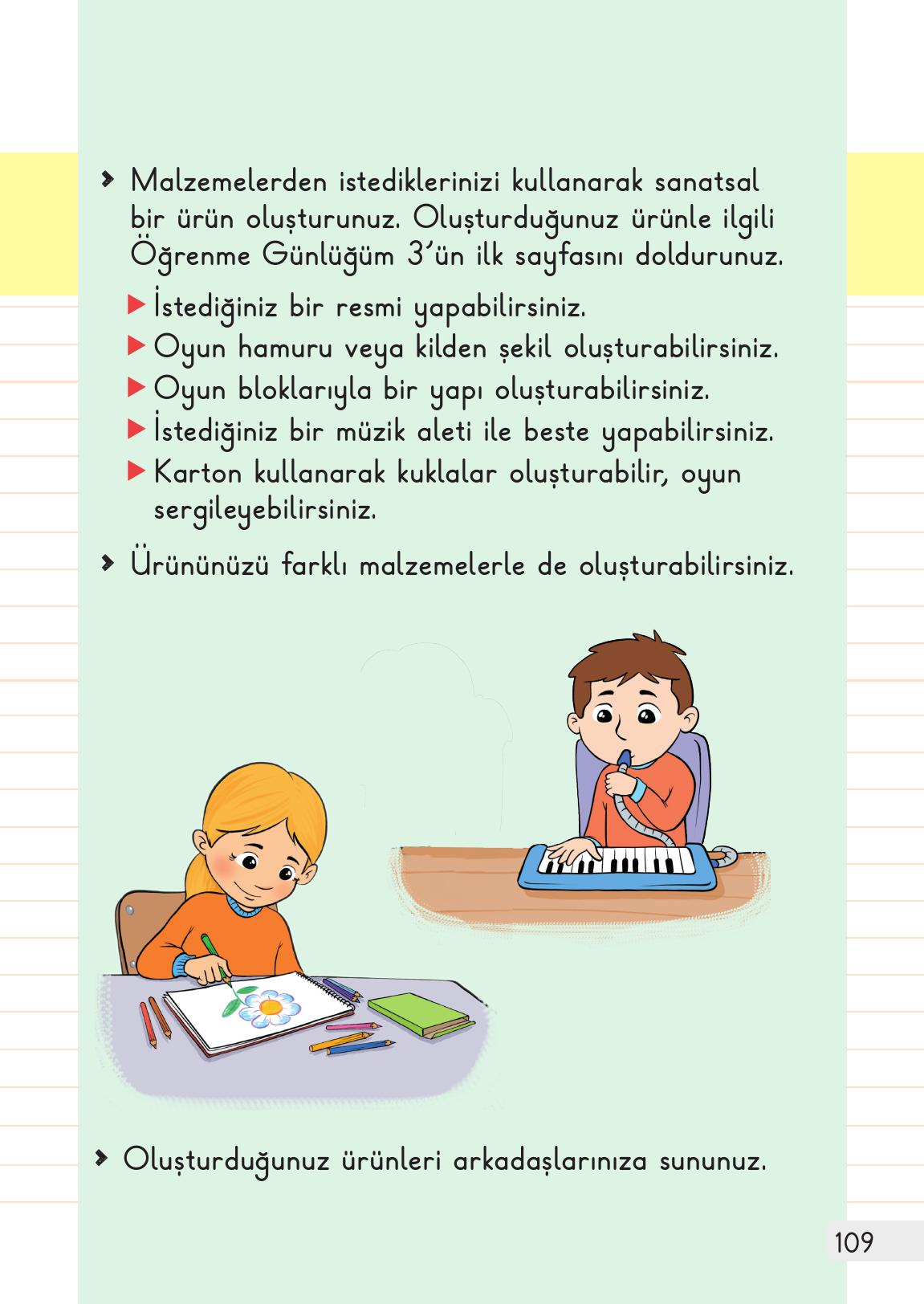 1. Sınıf Meb Yayınları Hayat Bilgisi Ders Kitabı Sayfa 109 Cevapları 1. Sınıf Meb Yayınları Hayat Bilgisi Ders Kitabı Sayfa 109 Cevapları
