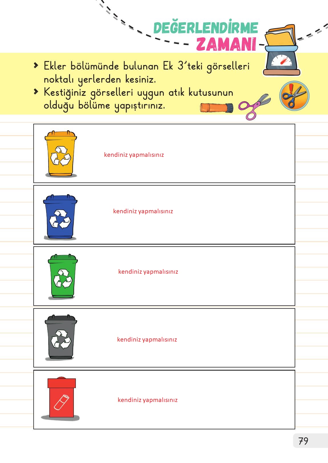 1. Sınıf Meb Yayınları Hayat Bilgisi Ders Kitabı Sayfa 79 Cevapları