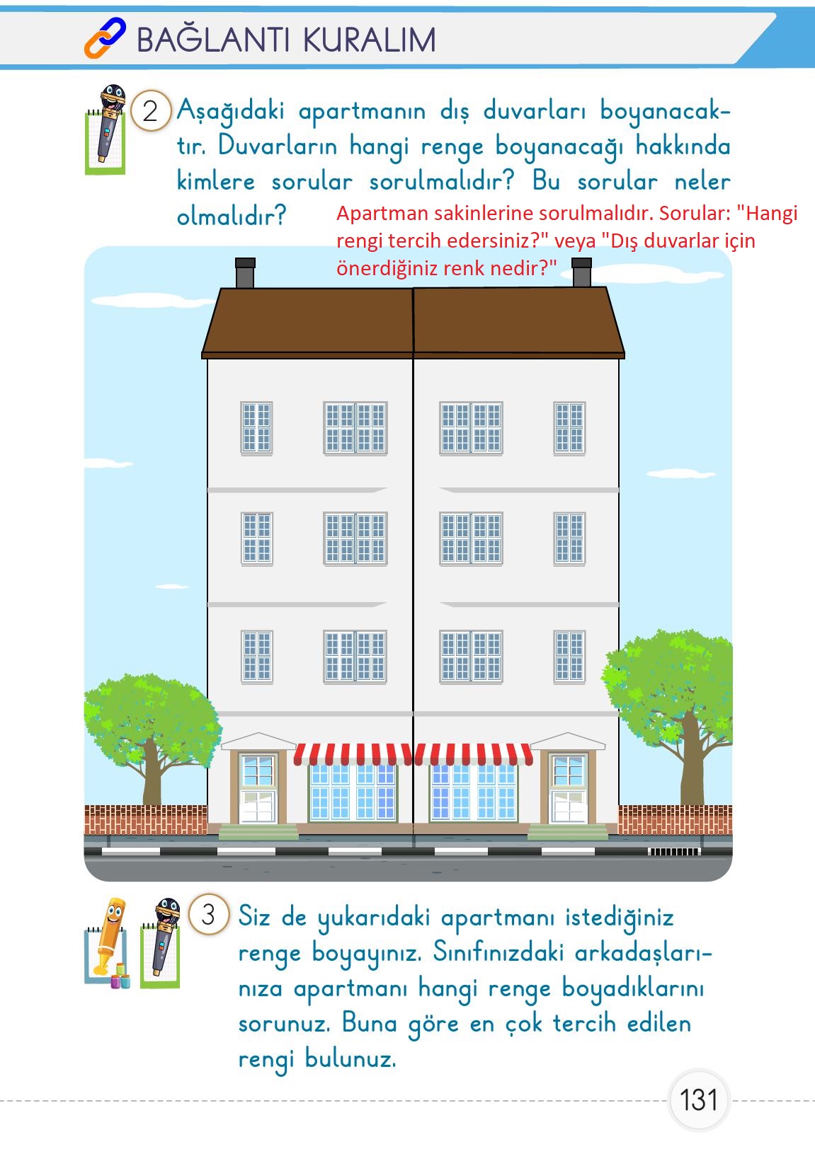 1. Sınıf Meb Yayınları Matematik 2. Kitap Ders Kitabı Sayfa 131 Cevapları