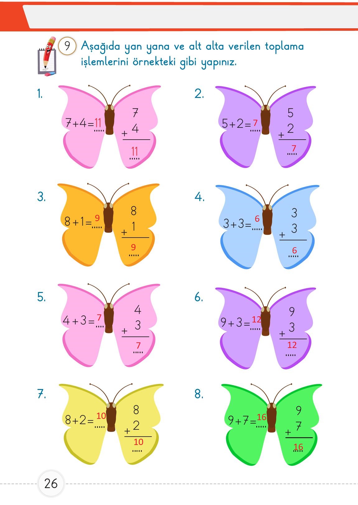 1. Sınıf Meb Yayınları Matematik 2. Kitap Ders Kitabı Sayfa 26 Cevapları 1. Sınıf Meb Yayınları Matematik 2. Kitap Ders Kitabı Sayfa 26 Cevapları
