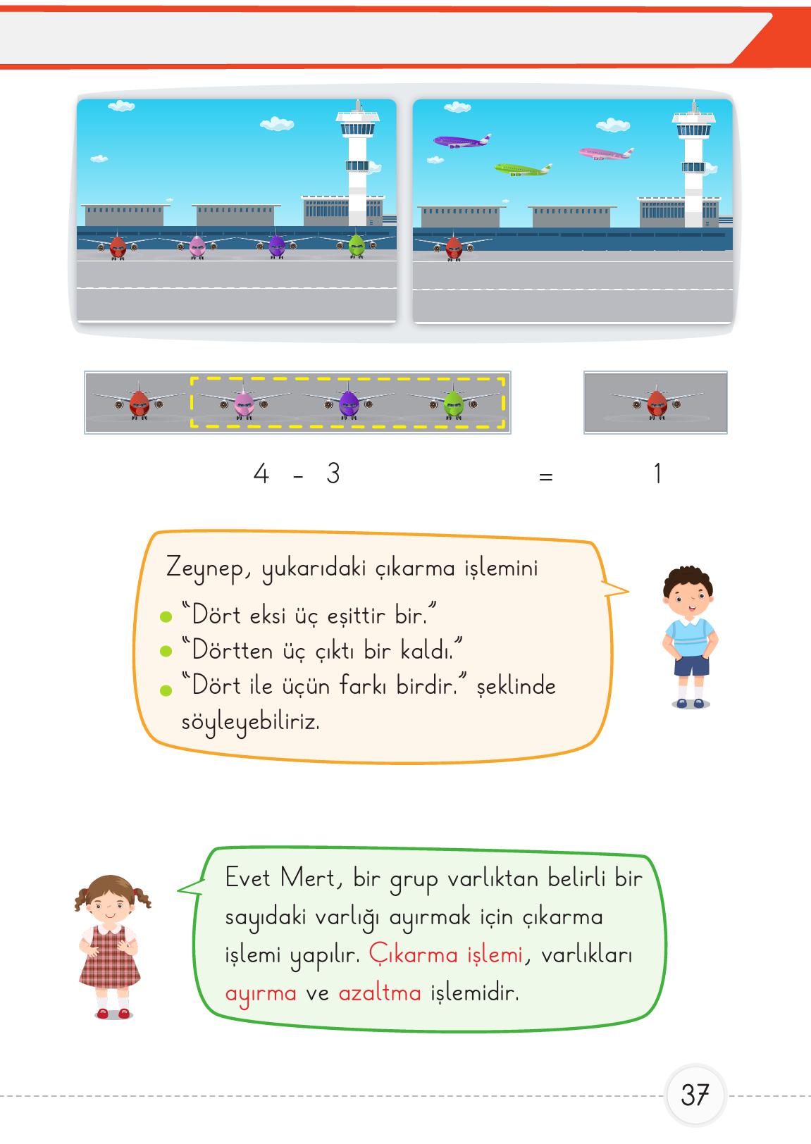 1. Sınıf Meb Yayınları Matematik 2. Kitap Ders Kitabı Sayfa 37 Cevapları