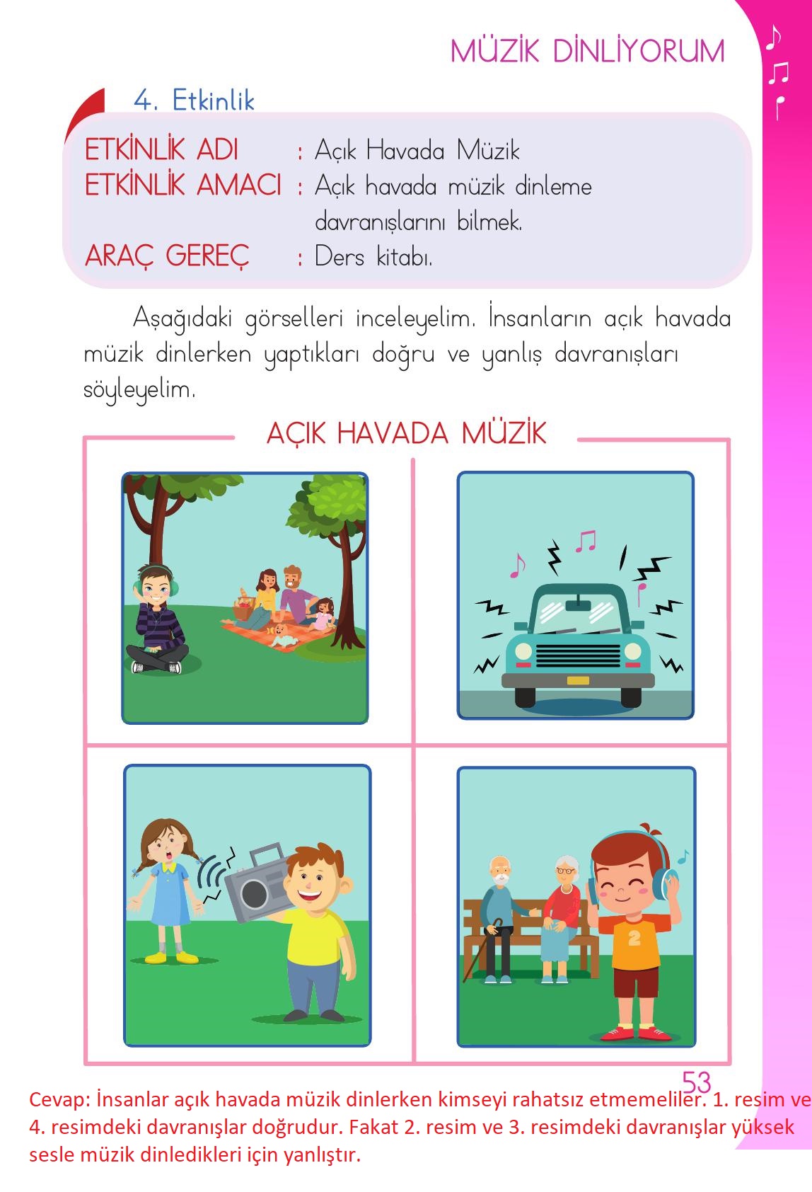 1. Sınıf Meb Yayınları Müzik Ders Kitabı Sayfa 53 Cevapları 1. Sınıf Meb Yayınları Müzik Ders Kitabı Sayfa 53 Cevapları