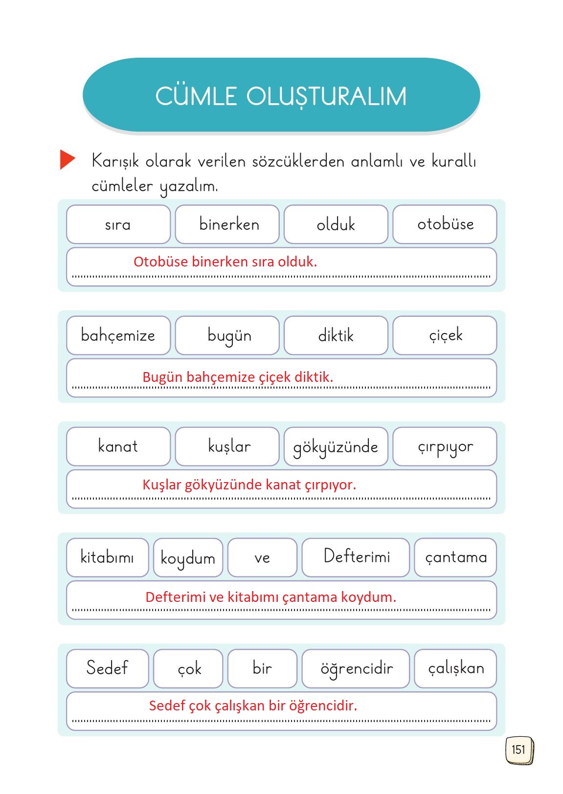 1. Sınıf Meb Yayınları Türkçe 2. Kitap Ders Kitabı Sayfa 151 Cevapları 1. Sınıf Meb Yayınları Türkçe 2. Kitap Ders Kitabı Sayfa 151 Cevapları