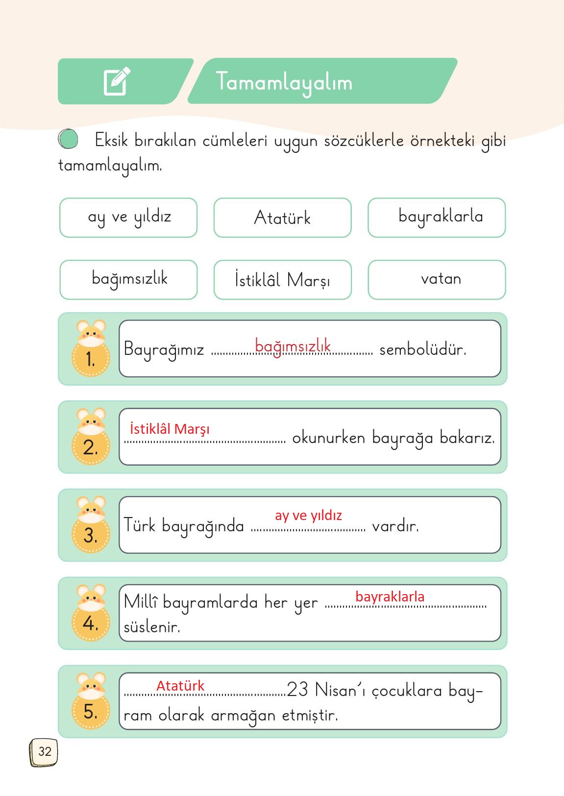 1. Sınıf Meb Yayınları Türkçe 2. Kitap Ders Kitabı Sayfa 32 Cevapları 1. Sınıf Meb Yayınları Türkçe 2. Kitap Ders Kitabı Sayfa 32 Cevapları