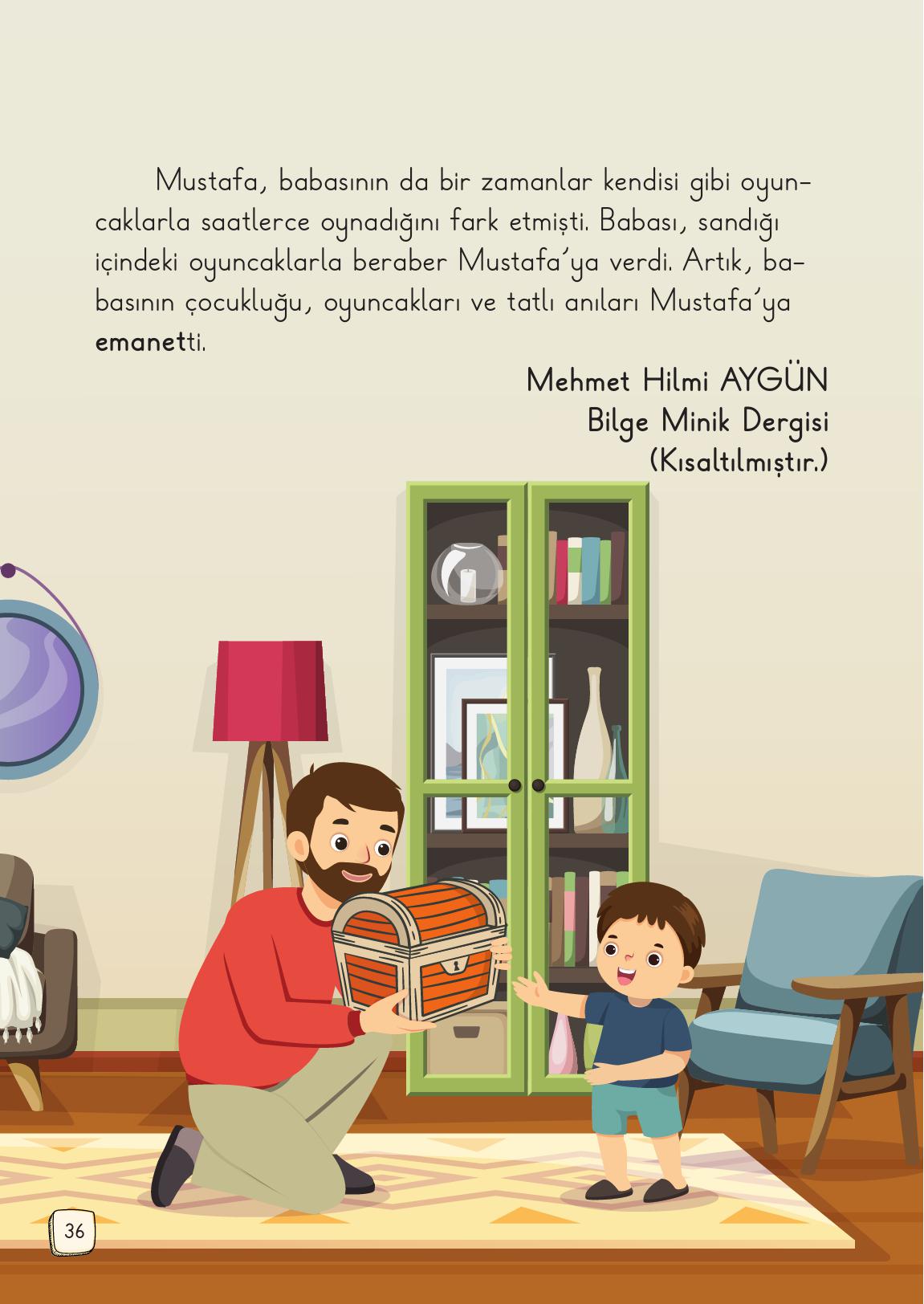 1. Sınıf Meb Yayınları Türkçe 2. Kitap Ders Kitabı Sayfa 36 Cevapları